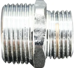 Nippel krom 3/4" x 1/2"