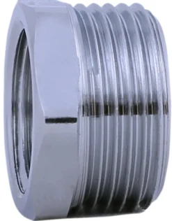 Nippelmuffe krom 1/2"x3/8"