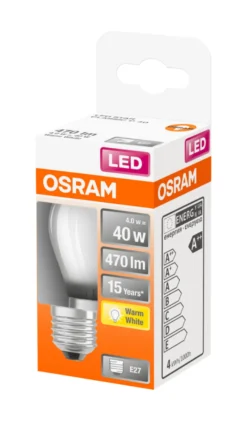 Osram LED Star Classic E27 matt kronepære 3,4 W