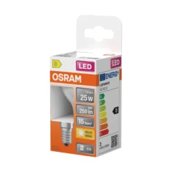 Osram LED Star Classic matt kronepære E14 2,5 W