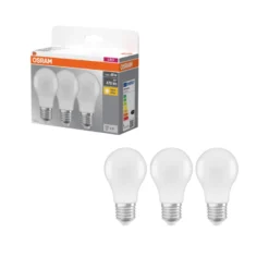 Osram LED-pære STD matt E27 4,9 W 3-pk.