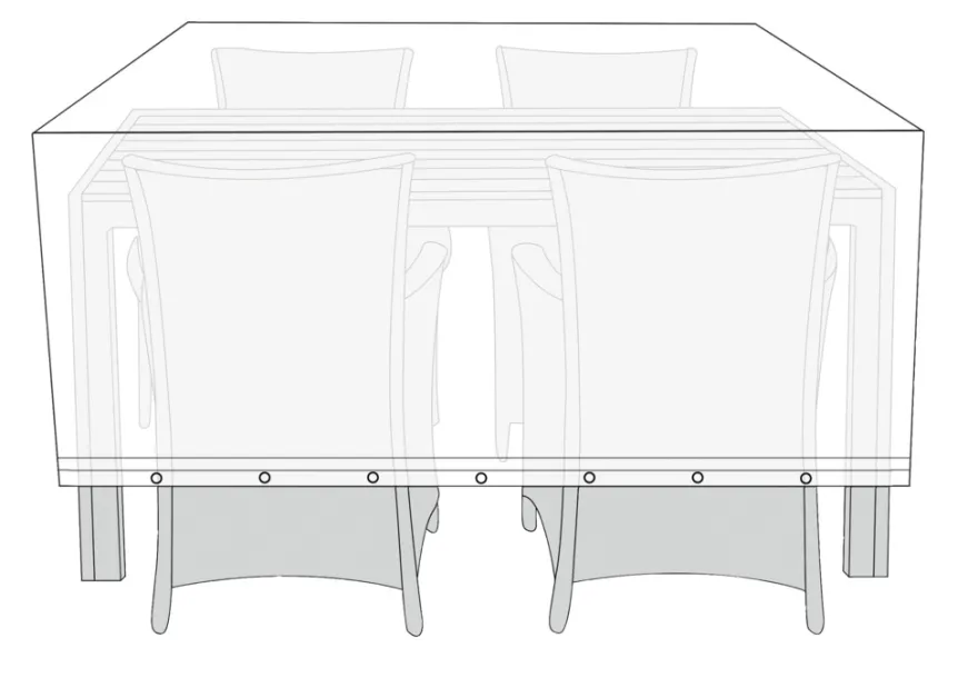 Overtrekk til hagemøbelsett L170 x B130 x H85 cm - Sunlife
