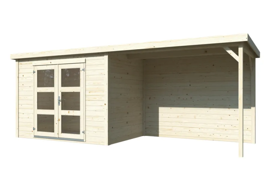 Palmako redskapsbod m/pergola Alma 560 x 184 cm