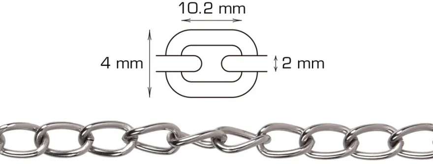 Panserkjetting 2 meter x 2,0 mm