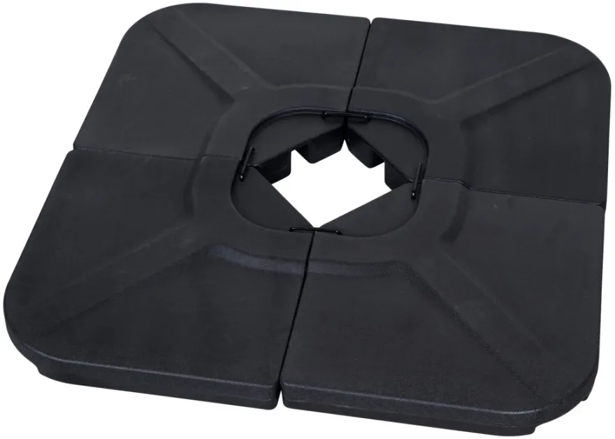 Parasollfot Indiana svart plast - Sunlife®