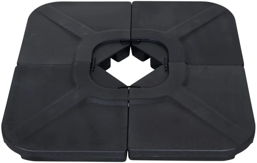 Parasollfot Indiana svart plast - Sunlife®