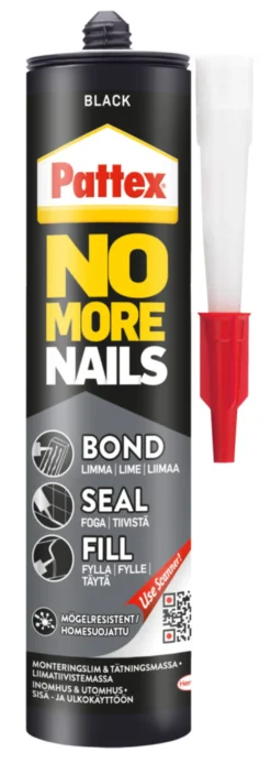 Pattex No More Nails Bond-Seal-Fill svart 280 ml