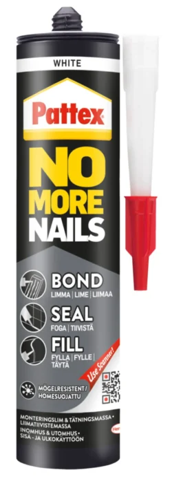 Pattex No More Nails Bond-Seal-Fill hvit 280 ml