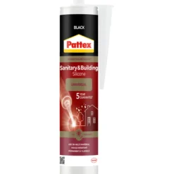 Pattex sanitær- og byggsilikon svart 280 ml