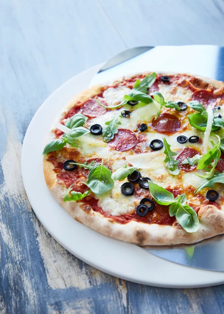 Pizzastein Ø38 cm med alubakeplate - Grillexpert