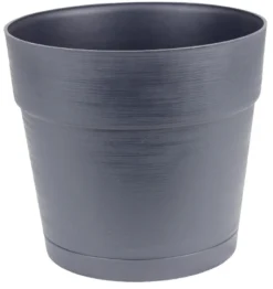 Plastpotte svart Ø20 cm