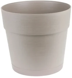 Plastpotte varm grå Ø20 cm