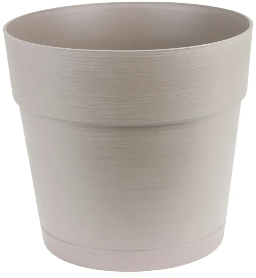 Plastpotte varm grå Ø20 cm