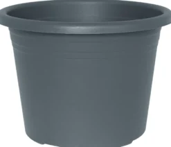 Potte Cylindro plast grå Ø20 cm