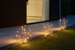 Pyntetrær med 40 LED-pærer H50 cm 3-pk.