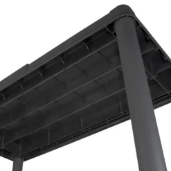 Reol m/4 hyller svart plast - Gardeco
