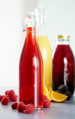 Saftflaske med propp 1 liter