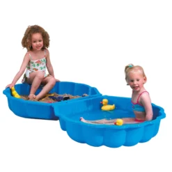 Sandkasse musling 2 deler blå - Paradiso Toys