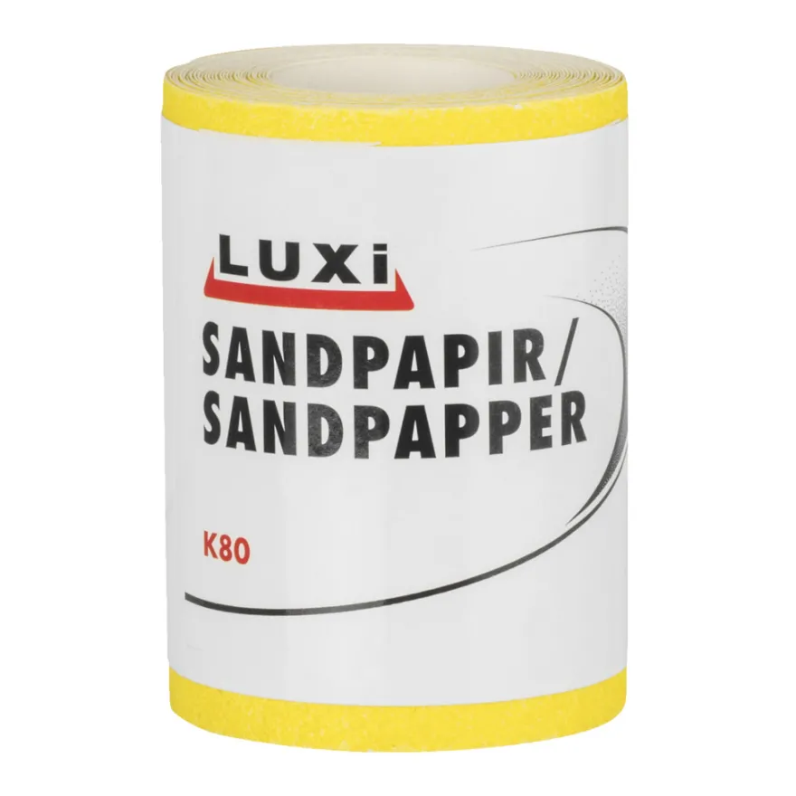 Sandpapir rulle korn 80 - 93 mm x 5 meter