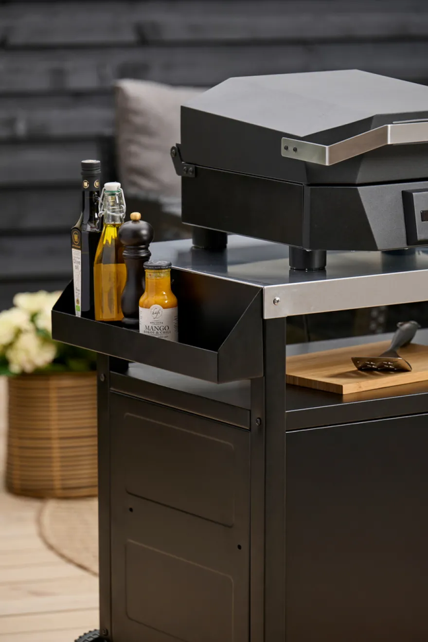 Serveringsvogn Columbus svart stål – Sunlife®