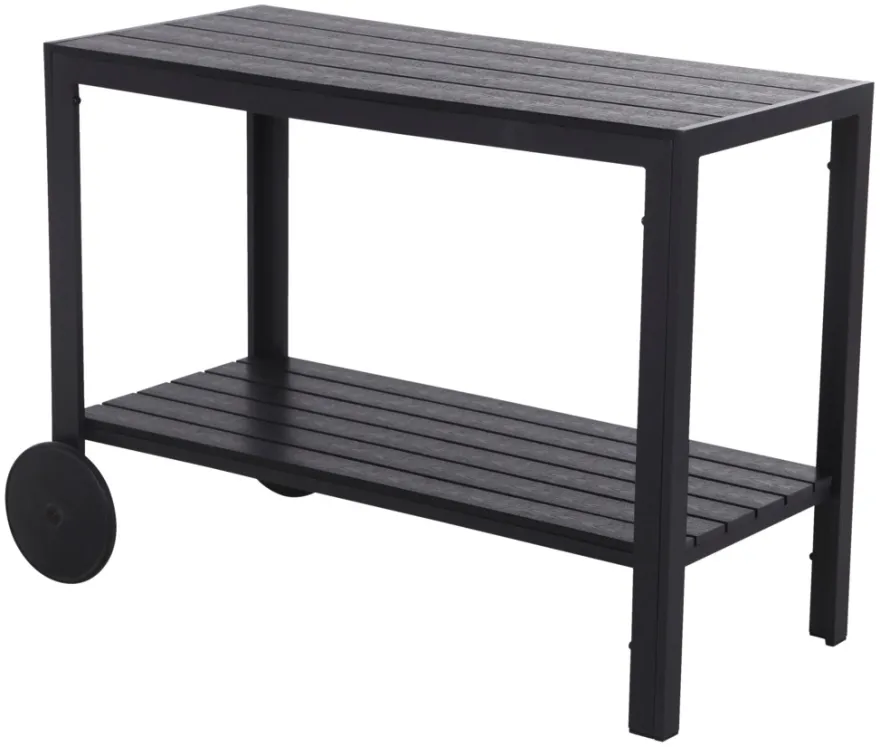 Serveringsvogn Havanna 90 x 45 x 74 cm svart - Sunlife®