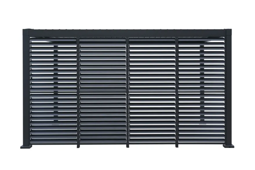 Sidepanel med justerbare lameller til pergola 4 meter - Outfit