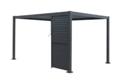 Sidepanel med justerbare lameller til pergola 4 meter - Outfit