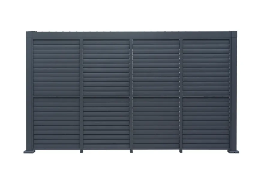 Sidepanel med justerbare lameller til pergola 4 meter - Outfit