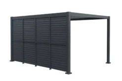 Sidepanel med justerbare lameller til pergola 4 meter - Outfit