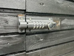 Skåtelås med kodelås svart 120 x 48 mm