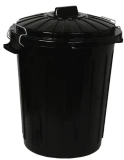 Søppelbøtte m/lokk 70 liter Curver