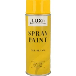 Spraymaling gul blank 400 ml - Luxi