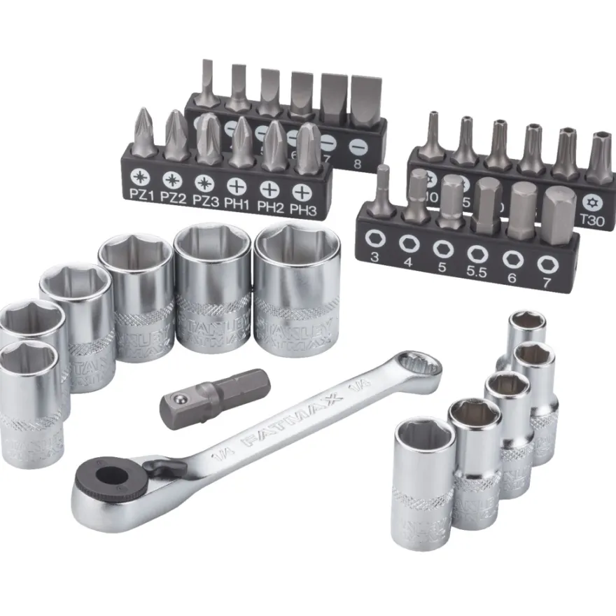 Stanley Fatmax bits-/pipenøkkelsett 37 deler