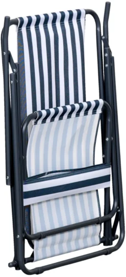 Strandstol Albany i metall og polyester - Sunlife®