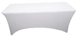 Strekkduk Iowa til sammenleggbart bord 180 cm hvit - Sunlife®