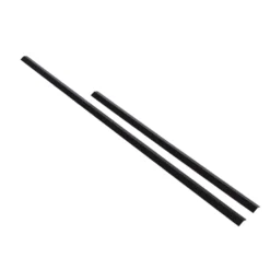 Svart profil med sneglekant 120 cm