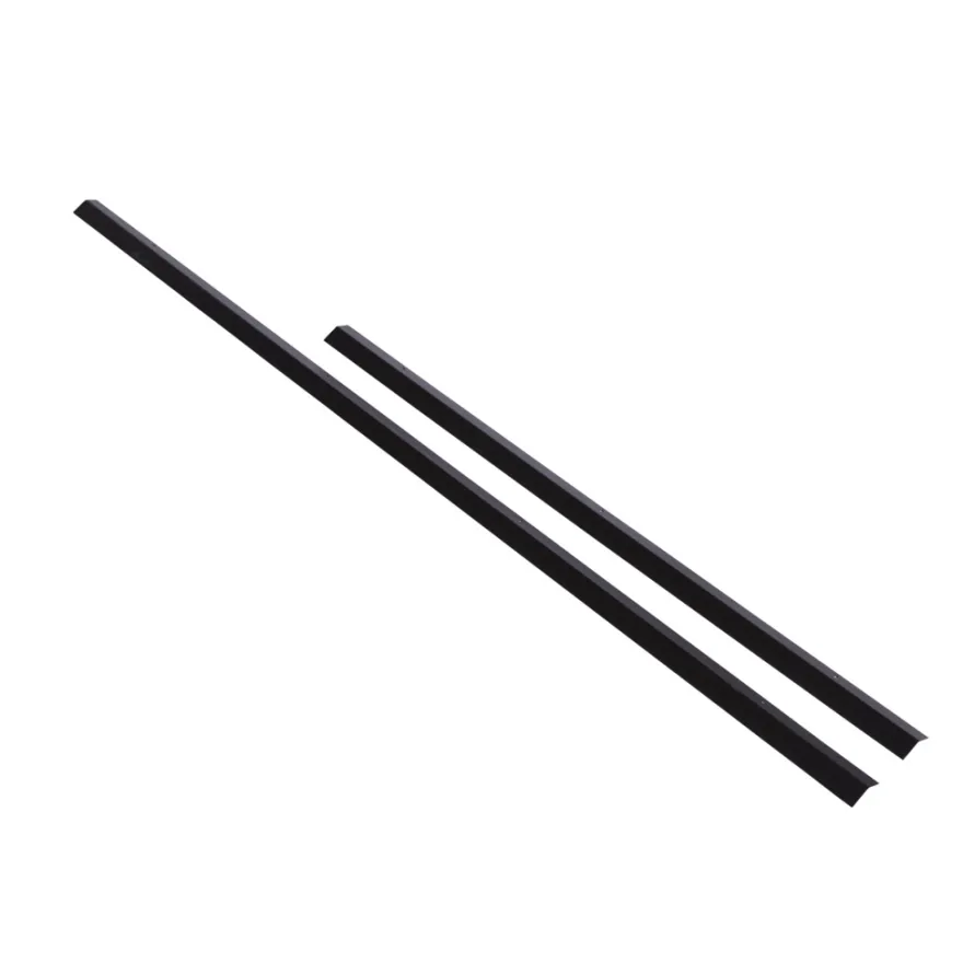 Svart profil med sneglekant 120 cm