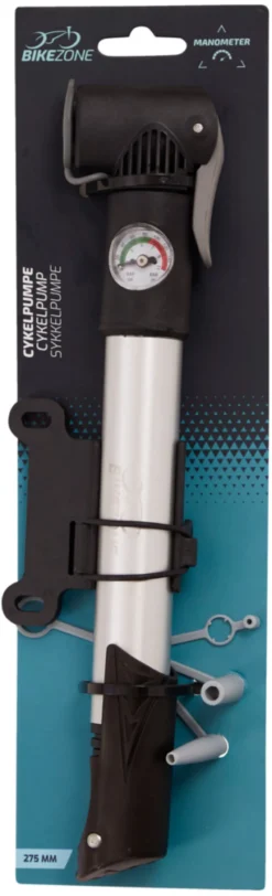 Sykkelpumpe mini m/manometer