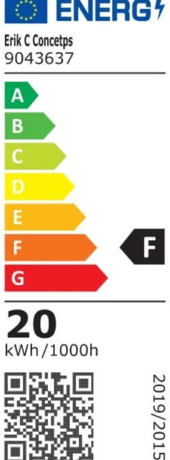 Taklampe Ø38 cm inkl. 20 W LED-pære