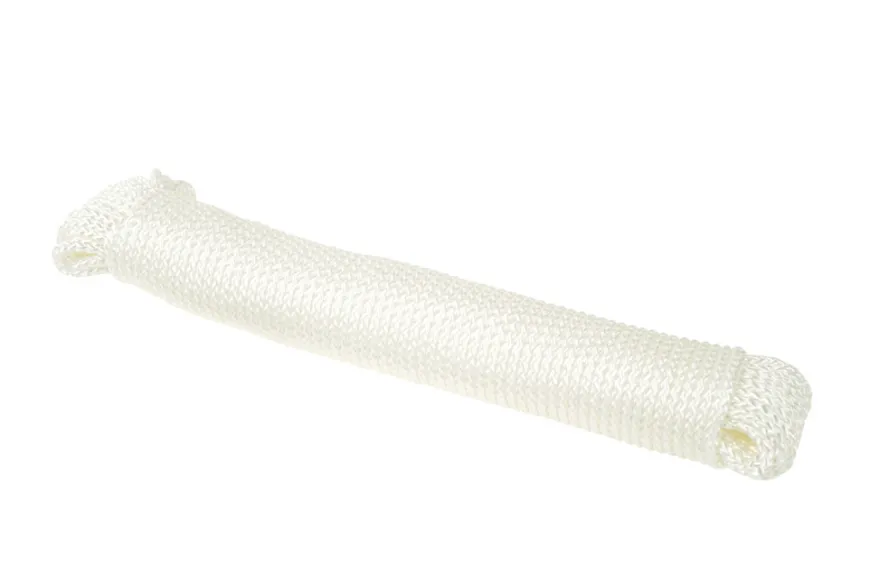 Tau flettet 4 mm x 30 meter hvitt