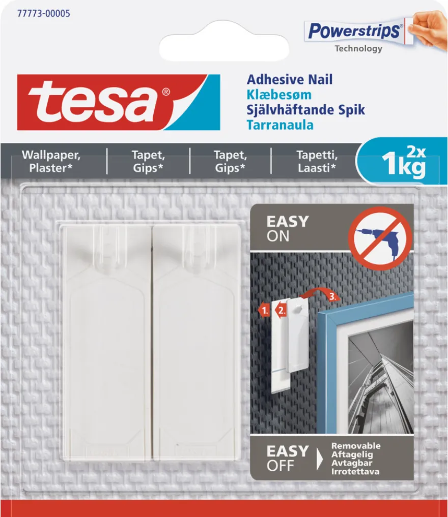 tesa® limspiker til tapet og gips 1 kg - 2 stk.