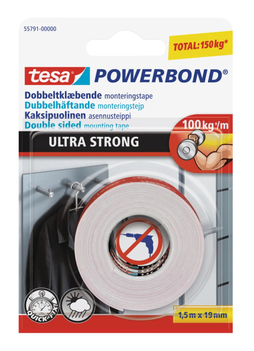 Tesa Powerbond Ultra Strong tape 19 mm x 1,5 meter