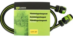 Tilkoblingsslangesett t/slangevogn 1,5 meter - Garden®