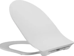 Toalettsete Nautic D-Shape slim soft close hvit