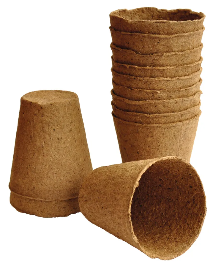 Torvpotter runde 8 cm - 12 stk.