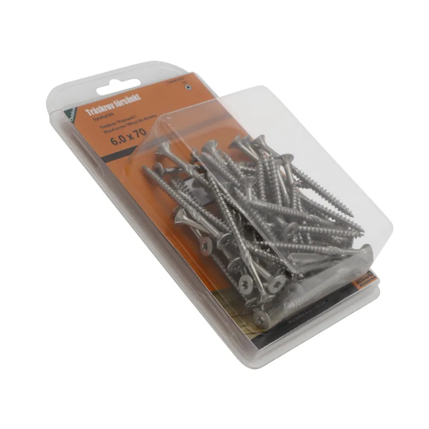Treskrue A4 6 x 70 mm 50-pk. Heco