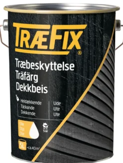 Træfix dekkbeis oljebasert hvit 5 liter