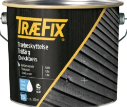 Træfix dekkbeis vannbasert hvit 2,5 liter