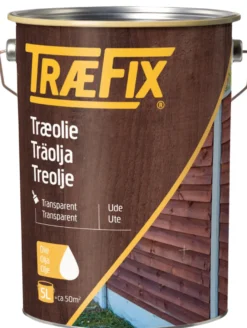 Træfix Treolje transparent grønn 5 liter