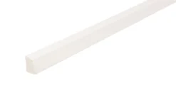 Vaskelist plast hvit – 15 x 22 x 3000 mm